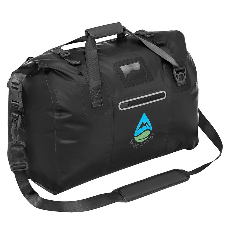 Skog Ã… Kust Duffelsak Heavy Duty Waterproof Duffel - Gear Bag for Sports, Travel, & More - 40L Black - Image 1